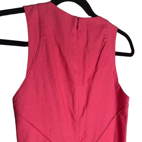 GAP Women's Coral Linen Dress with Pockets Size 0 Summer Vacation Tropical Cute - Picture 10 of 10